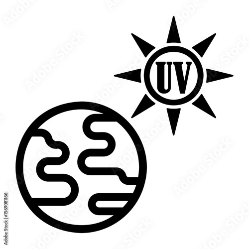 radiation Line Icon