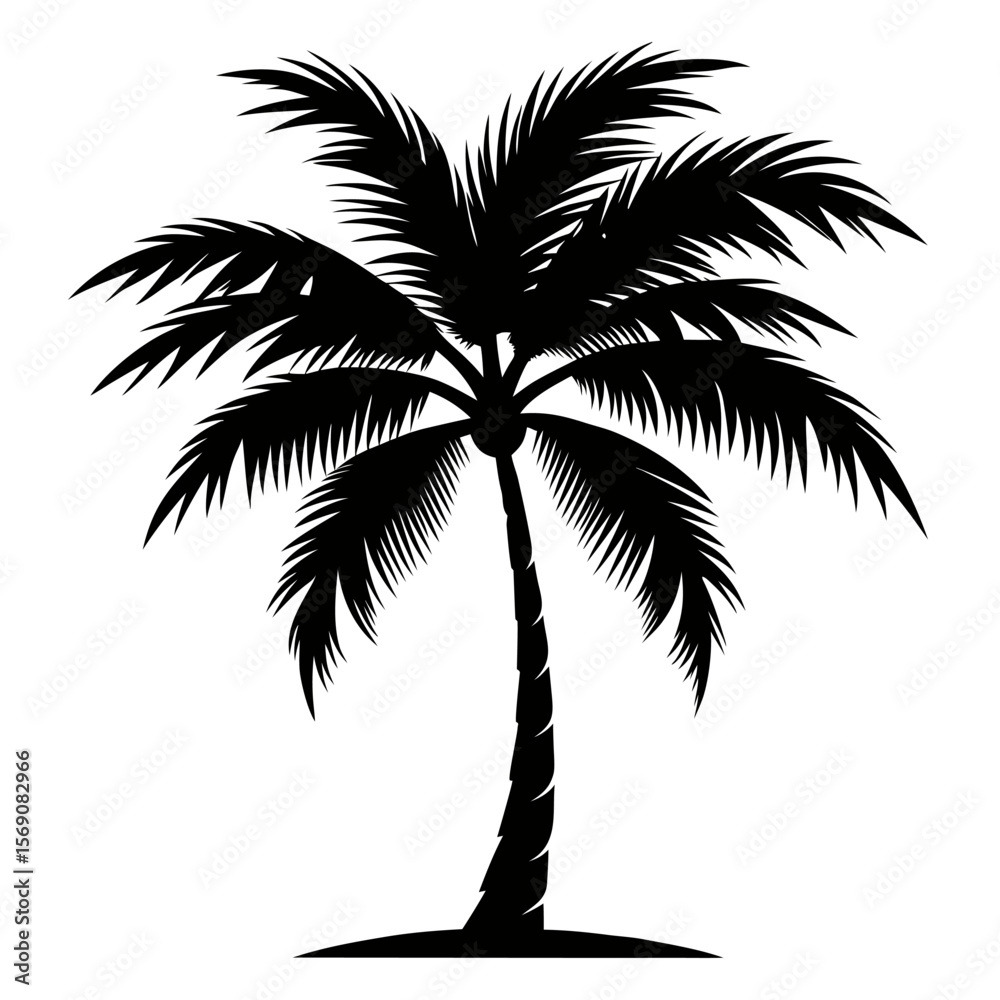Obraz premium palm tree silhouette