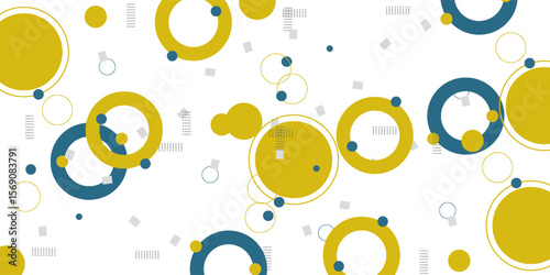 Geometric background, color, cirlce abstract background, memphis. poster, bussines, banner eps10