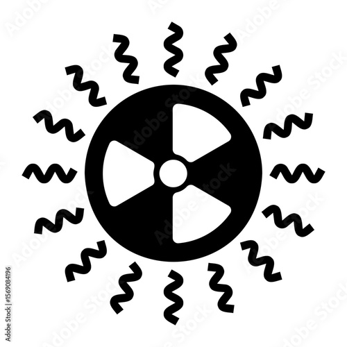 radiation Solid icon