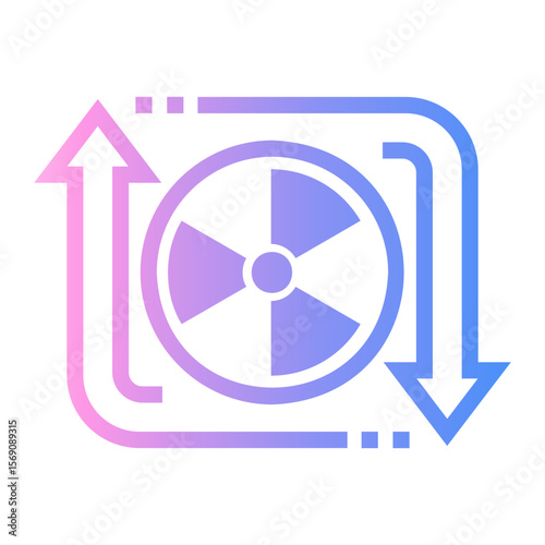 radiation Line Gradient Icon