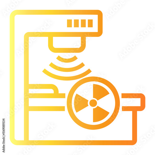 radiation Line Gradient Icon