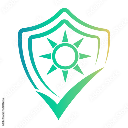 radiation Line Gradient Icon