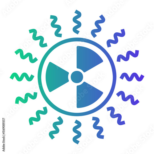 radiation Line Gradient Icon