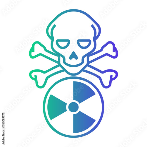 radiation Line Gradient Icon