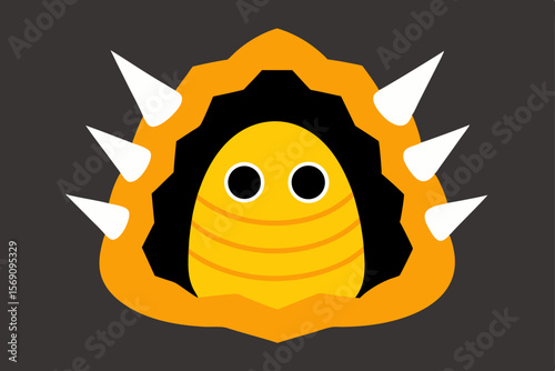 Happy cartoon sun illustration with a smiling face, radiating summer sunshine and warmth