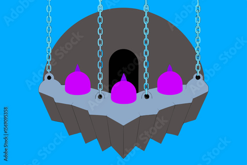 A charming vector cartoon cat with a golden heart-shaped pendant on a silver chain necklace, isolated on a white background, a perfect Valentine's gift symbol
