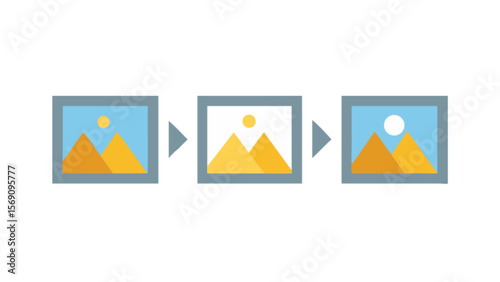 Image editing workflow tutorial showing step by step process of editing landscape photography images