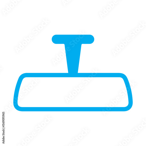 mirror car interior colored icon