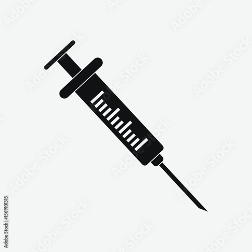 Download high-quality vaccination silhouette vector. Perfect for medical, healthcare, immunization, and hospital design. Ideal for stock illustrations, posters, and infographics.