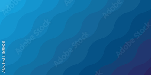 Blue background with abstract wave spiral modern element for banner, presentation design and flyer