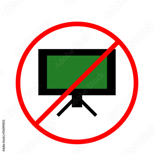 no green screen tv sign board