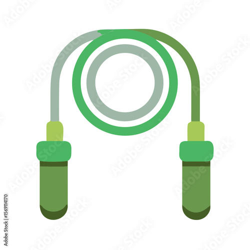 Jumprope is ideal for fitness enthusiasts, featuring a vibrant green color for dynamic workouts. Perfect for health and exercise content.