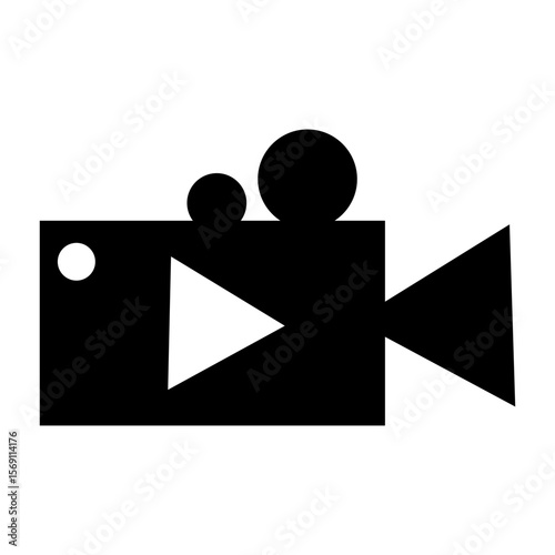 video recorder sign board vector