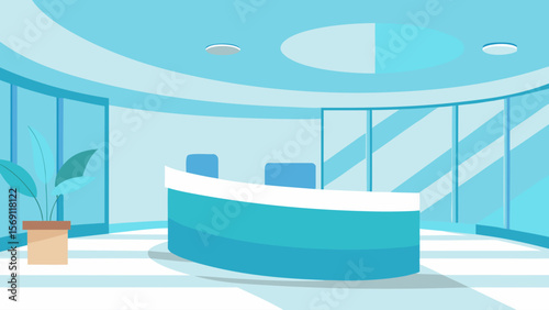 Modern interior design of a luxury bathroom with blue tiles, a sleek bathtub, and contemporary fixtures