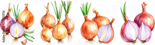 Vibrant abstract flames dance around a healthy, isolated green onion, symbolizing fresh growth and natural spice
