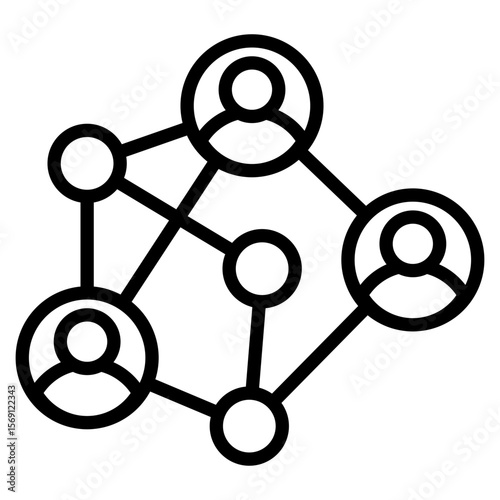Network line icon