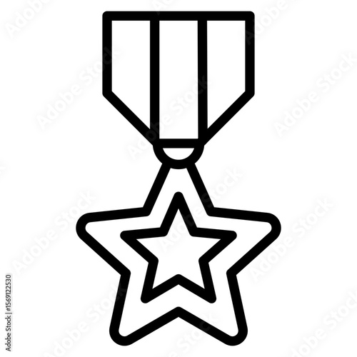 Medal line icon