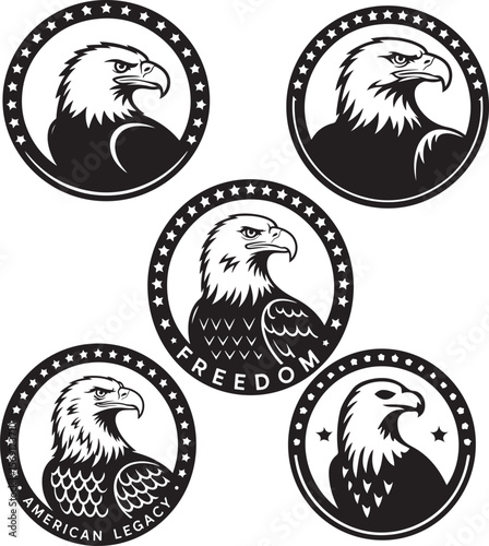 American Eagle Emblem Collection: Freedom & Legacy Icons