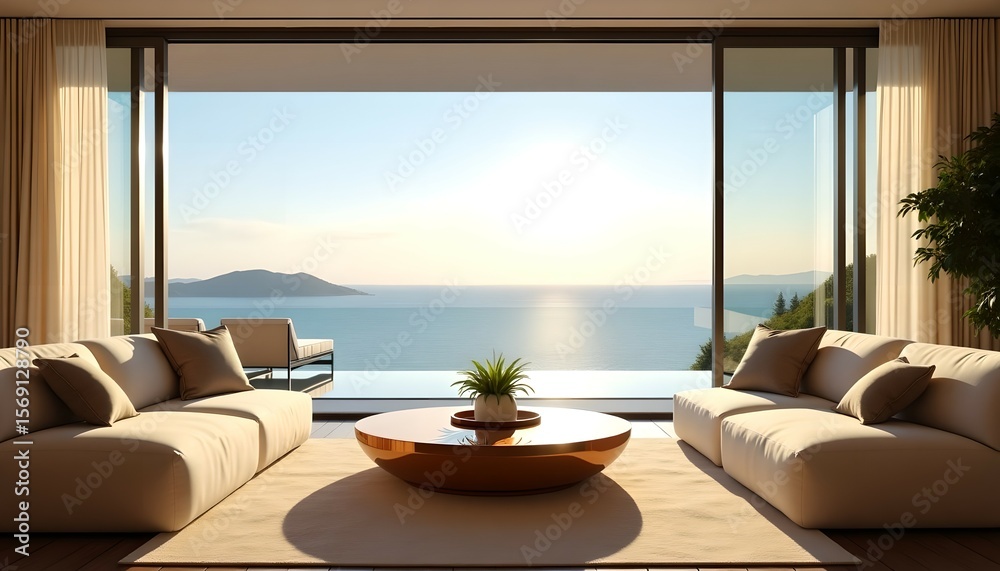 Fototapeta premium A stylish luxury villa