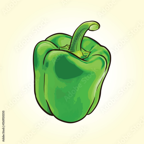 Hand drawn illustration of fresh vegetables