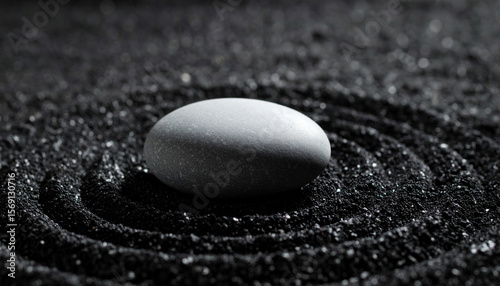 Stone Object On Ashy Volcanic Surface