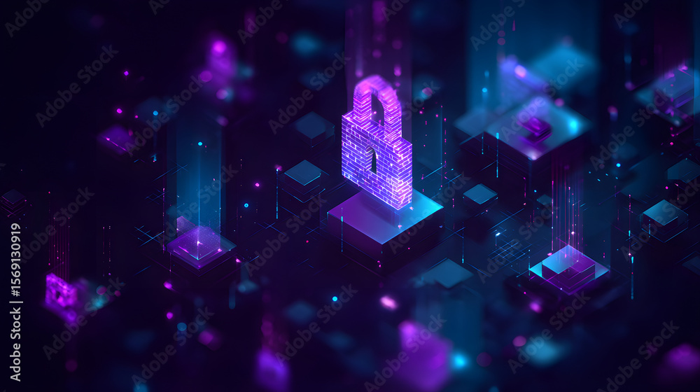 Fototapeta premium a abstract purple technology background