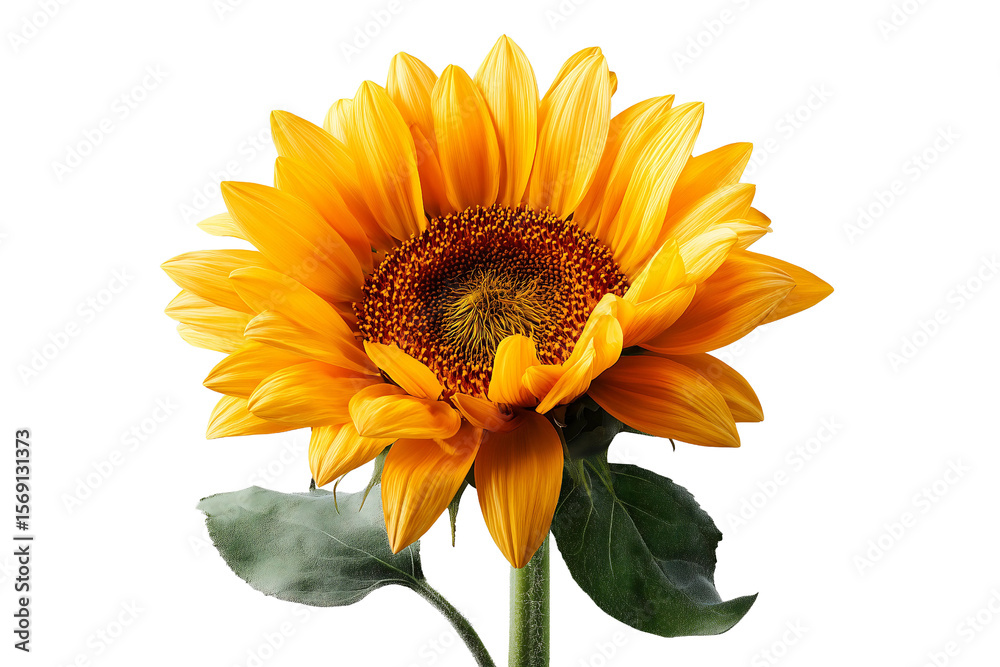 Obraz premium Sunflower isolated on transparent background