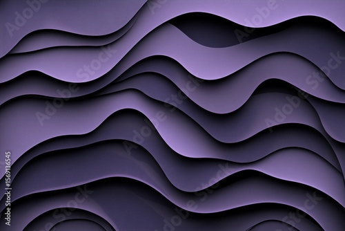 Radiant orchid-purple wave pattern creates a stunning abstract background for design and art projects