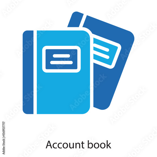 Account book Vector Icon which can easily modify or edit