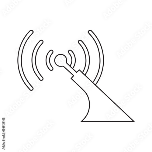 antenna car line icon