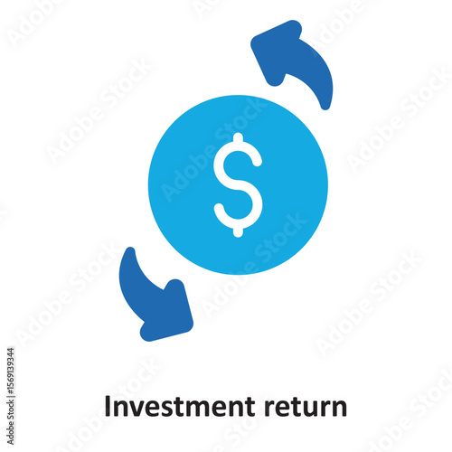 Investment return Vector Icon which can easily modify or edit