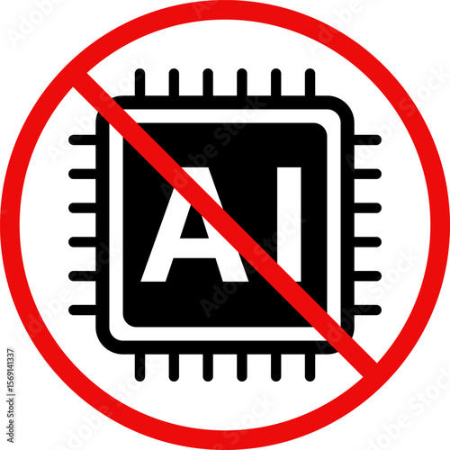 生成AIの使用禁止のアイコン