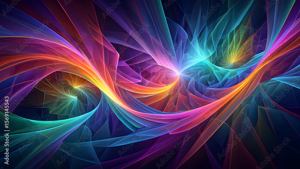Abstract swirling vibrant multicolored light streaks dynamic energy flow design artwork colorful neon rainbow hues teal purple orange red blue Abstract swirling vibrant multicolored light streaks dynamic energy flow design artwork colorful neon rainbow hues teal purple orange red blue