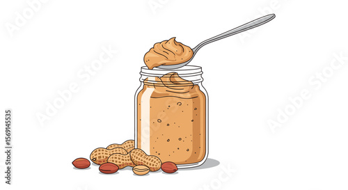 Delicious Creamy Peanut Butter Spread Perfect for Sandwiches Toast and Snacks A Healthy Protein Rich Food Source