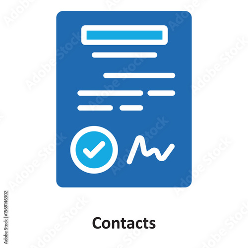 Contacts Vector Icon which can easily modify or edit