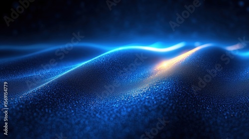 Abstract background with radiating blue lines and a clean central void
