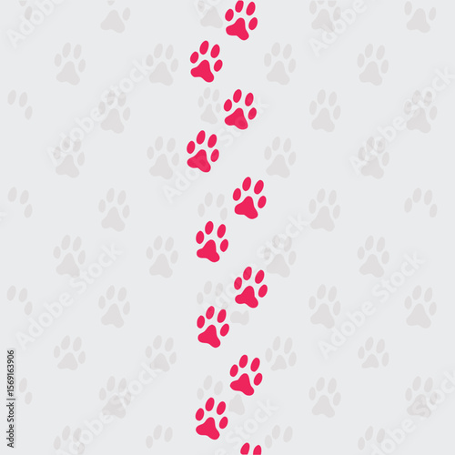 
Pet Paw Prints Pattern