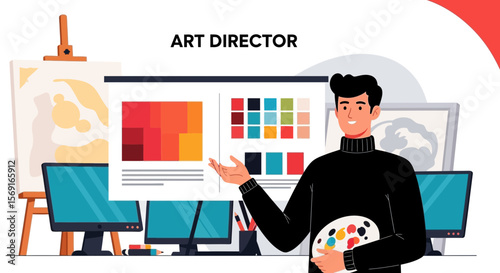 Creative Visionary Art Director Developing Artistic Concepts And Guiding Visual Style