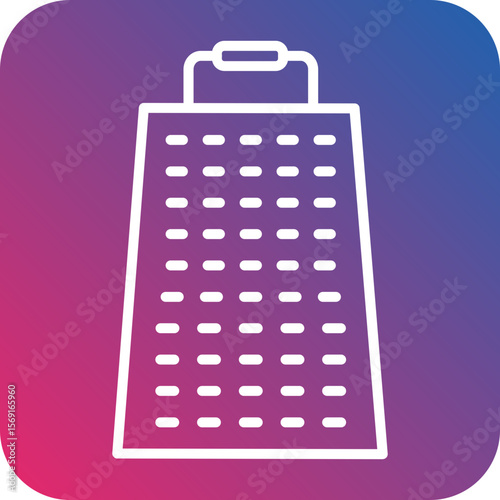 Cheese Grater line icon style