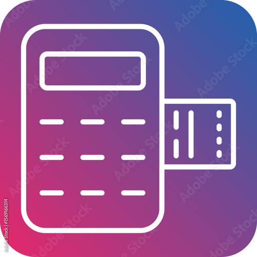 Pos Terminal line icon style