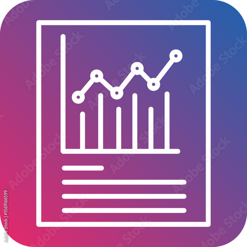 Report Line Icon Style