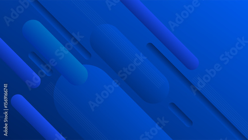 ABSTRACT BACKGROUND ELEGANT BLUE GRADIENT SMOOTH LIQUID COLORFUL DESIGN WITH DIAGONAL LINES GEOMETRIC SHAPES VECTOR TEMPLATE GOOD FOR MODERN WEBSITE, WALLPAPER, COVER DESIGN 