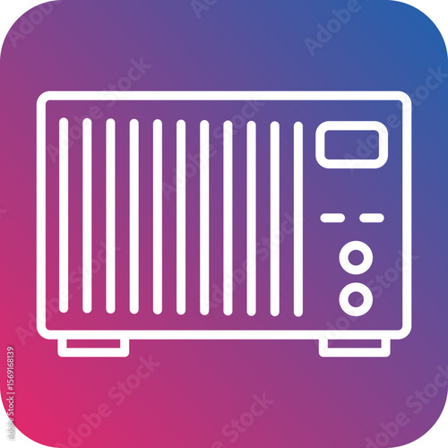 Heater Line Icon Style