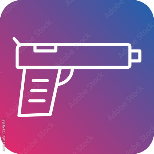 Gun Line Icon Style