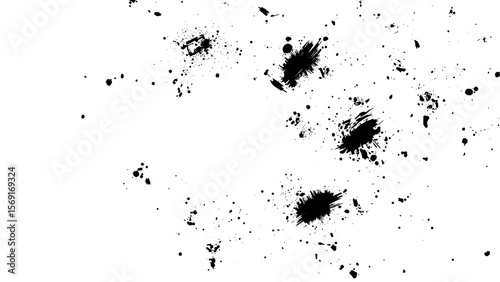 Abstract watercolor background, splashes of paint on a transparent background