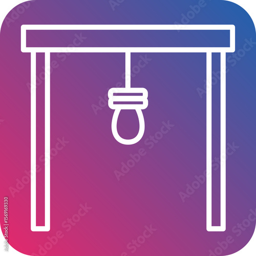 Gibbet Line Icon Style
