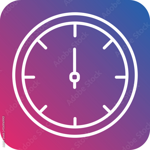 Barometer Line Icon Style