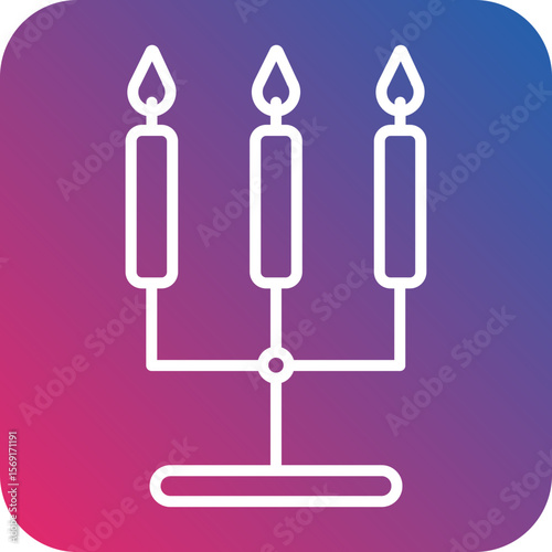 Candlestick Line Icon Style