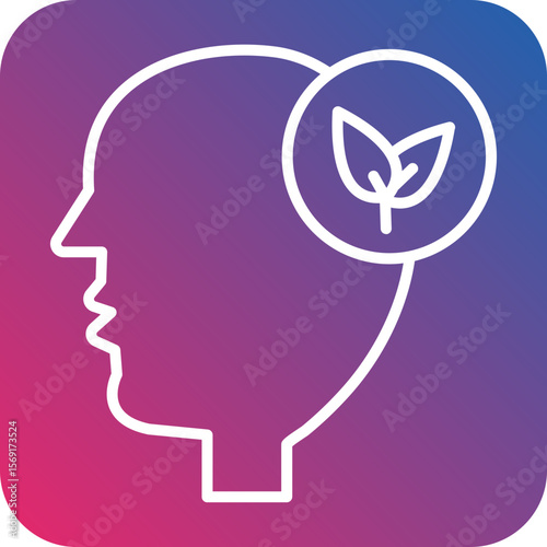Think Green Line Icon Style